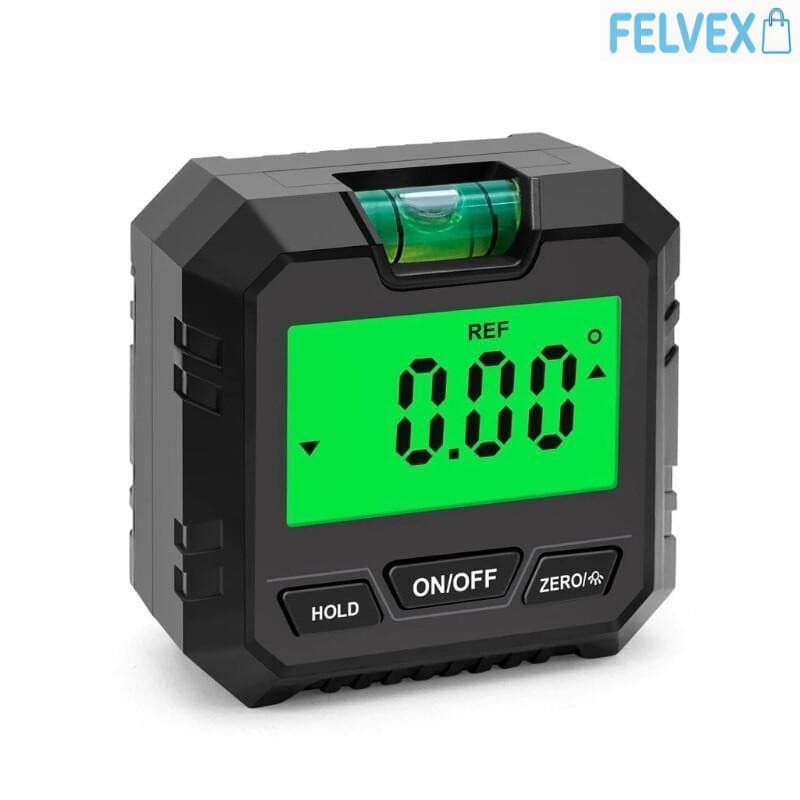 [FEL] Nível Digital de Bolha, Medidor de Ângulo, Alta Precisão com Display LCD