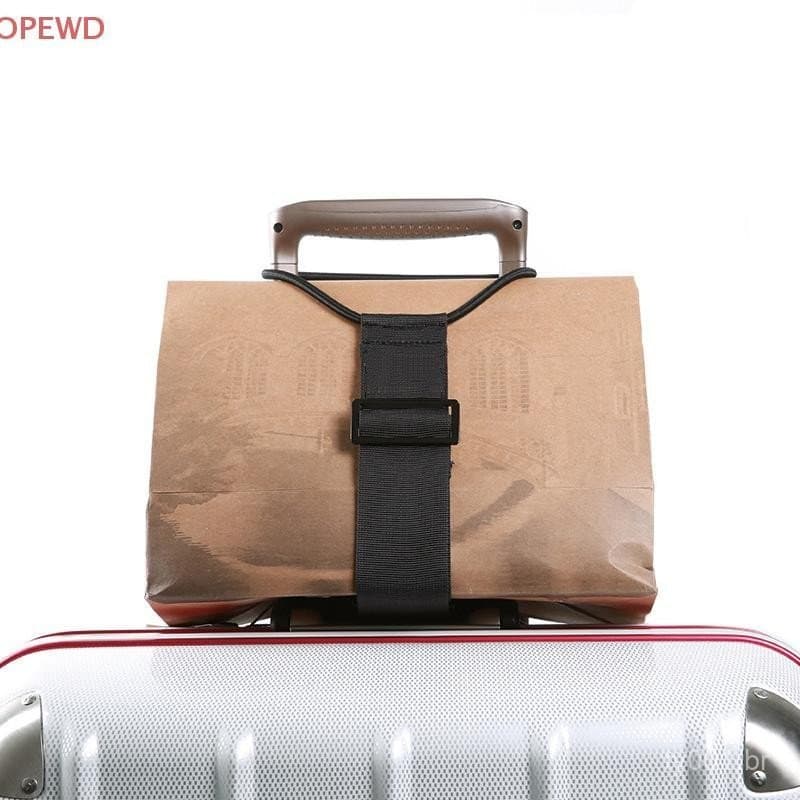 Cinta de Bagagem Ajustável Multicolorida, Cinta Elástica de 60-100 Polegadas para Viagem BR