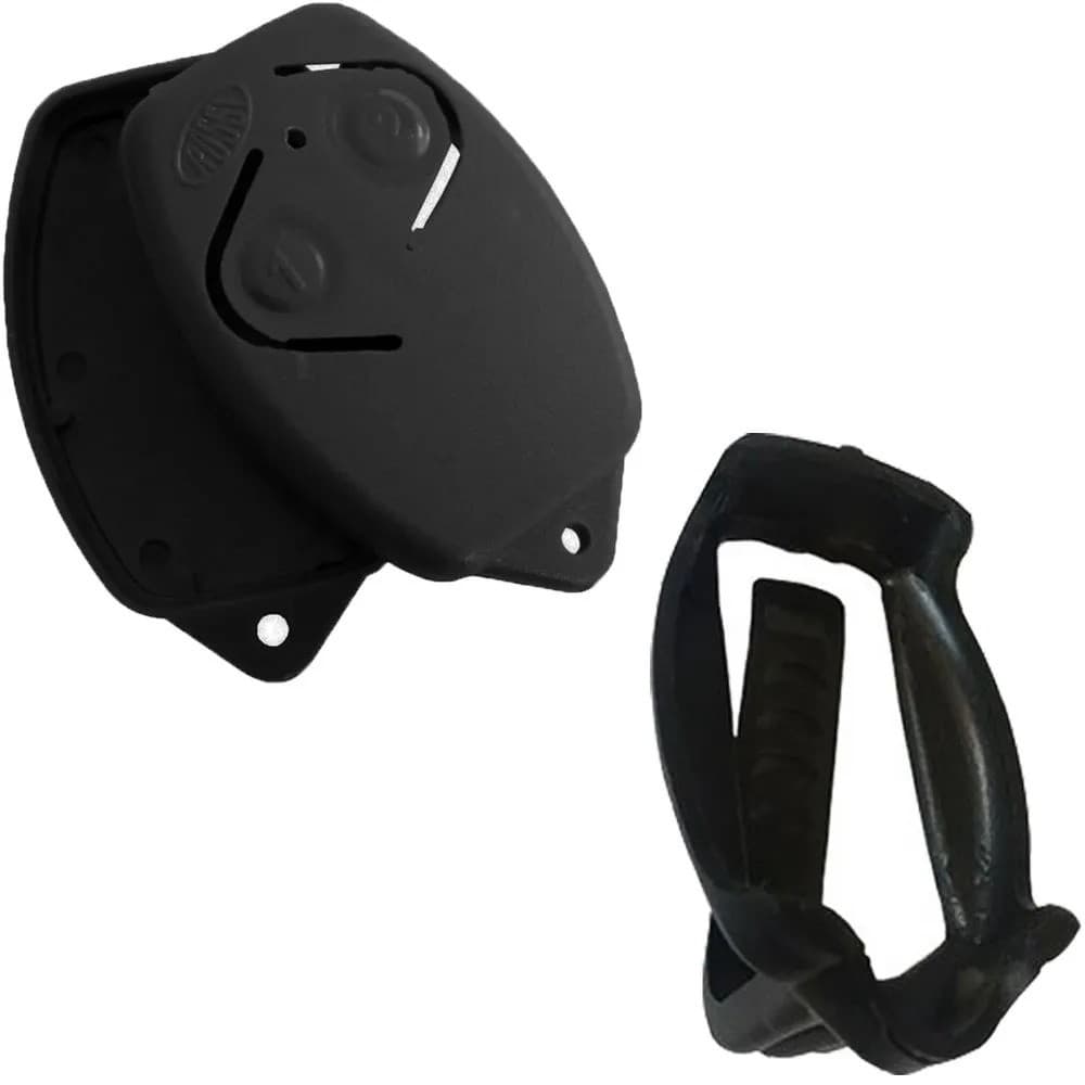 Kit Capa Controle Rossi + Presilha Clip Suporte De Fixação Portão Qualidade Premuim