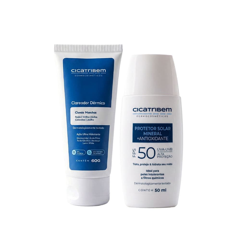 Kit Manchas Zero - Protetor Solar e Clareador de Manchas