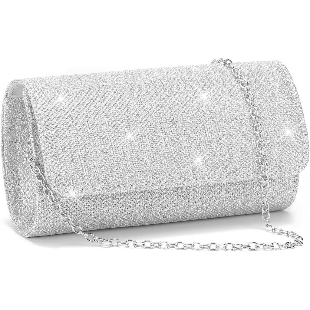 Bolsa de Mão Feminina RNIEGA, Bolsa de Noite, com Corrente Removível, Bolsa de Festa Brilhante para Mulheres, Bolsa de C
