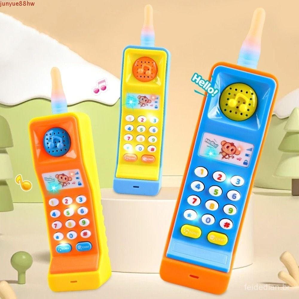 Brinquedo Do Telefone Móvel De JUNYUE , Brinquedos Eletrônicos Bebê Da Simulação , Crianças Musicais Bonitos Dos Desenho