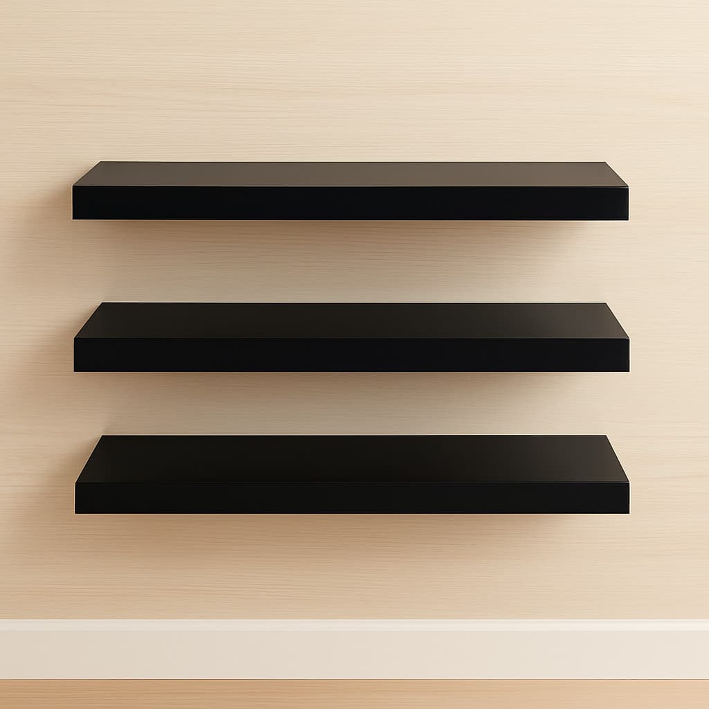 Kit 3 Prateleiras Nichos 30x10cm Luxo Decoração Parede Organizador Sala Quarto Banheiro"