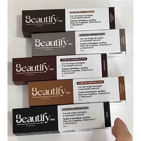 Tintura Beautify Pro 20ML Para Cílios E Sobrancelhas Brow Lamination Envio Imediato
