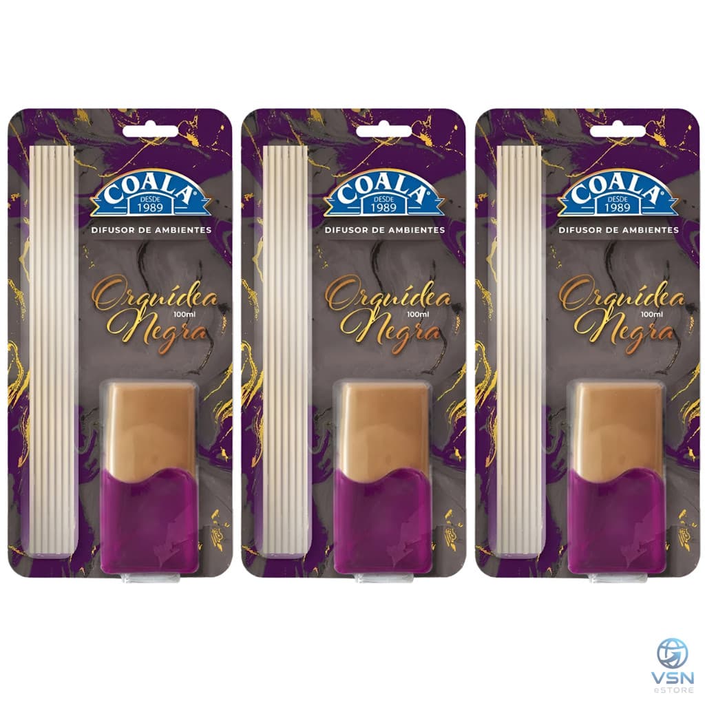 Difusor Coala Aroma Orquídea Negra 100 ml kit com 2 unidades