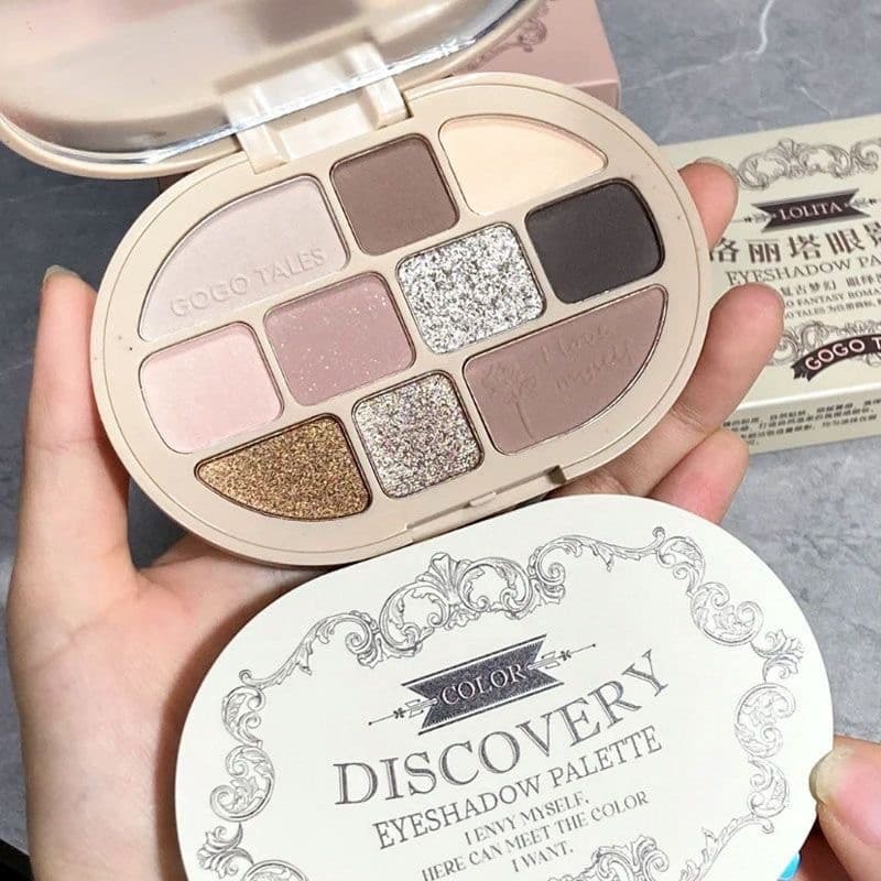 Gogo Dance Dez Cores Maquiagem Paleta Abrangente Paleta de Sombras Blush Contorno Alto Brilho Perolado Fosco Cor Terra B