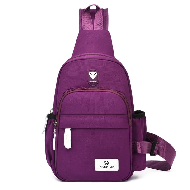 Novo estilo bolsa de peito feminina Casual estilo japonês bolsa de ombro senhoras Street Wear saco do mensageiro náilon