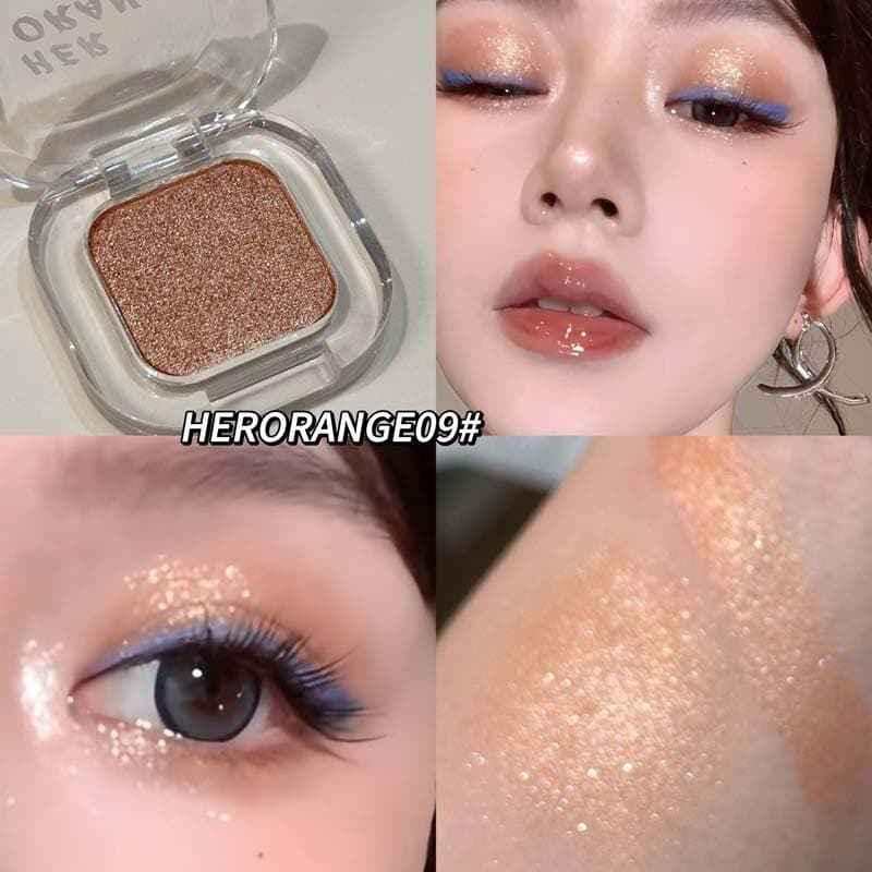Leite laranja sombra perolado fino piscando monocromático placa pequena mini bolso único Multi-Purpose deitado bicho da