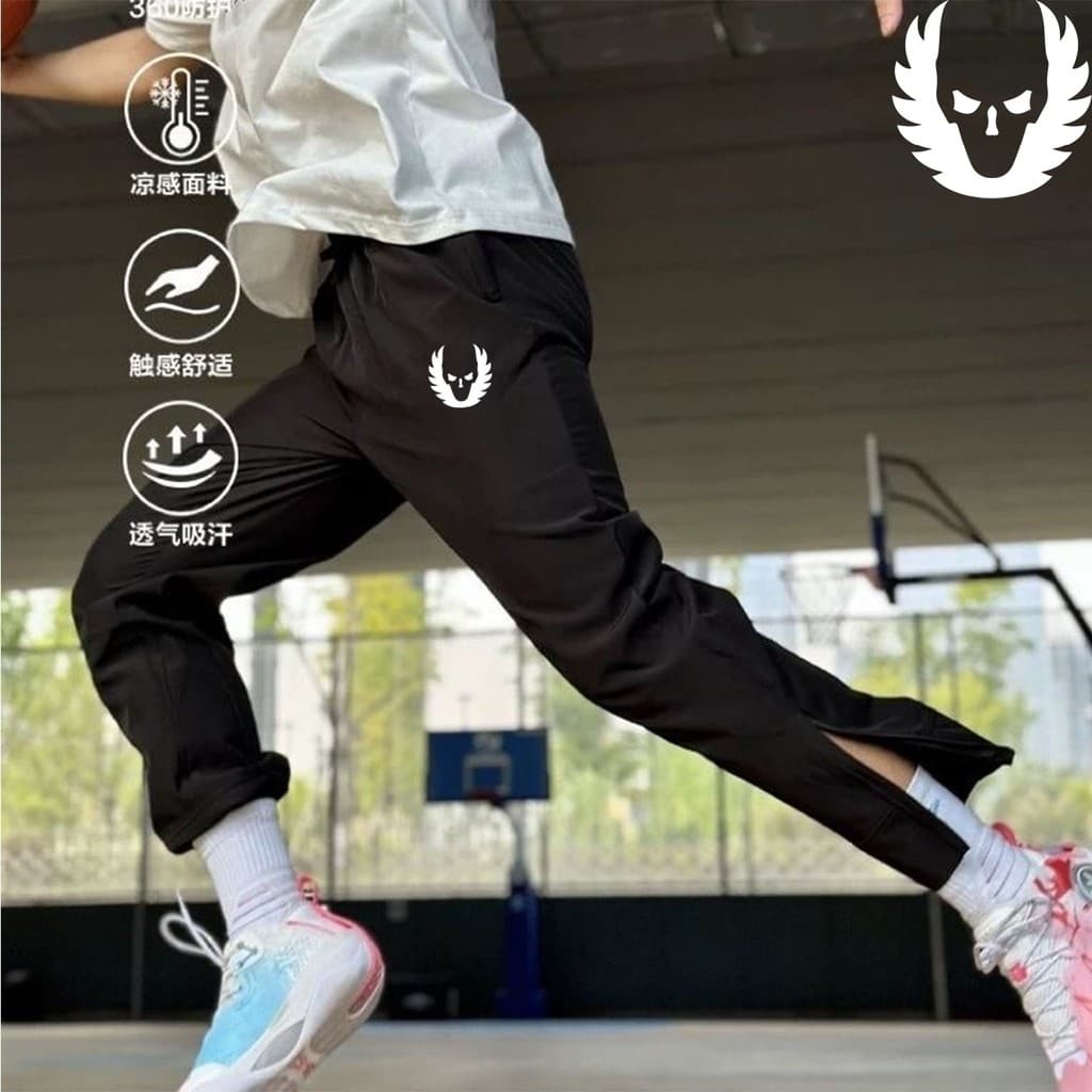Oregon calças de corrida masculinas verão fino de secagem rápida sweatpants pista e campo teste treinamento basquete em