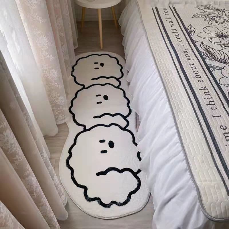[Novo produto] Tapete imitação de caxemira desenho animado janela saliente tapete antiderrapante quarto nórdico quarto i