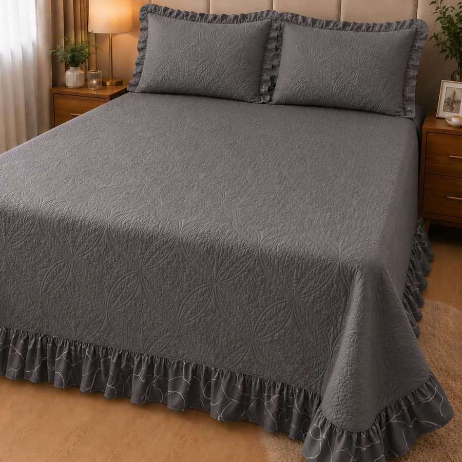 Cobre Leito Exclusive Home Casal 3 Pças Conforto E Elegancia
