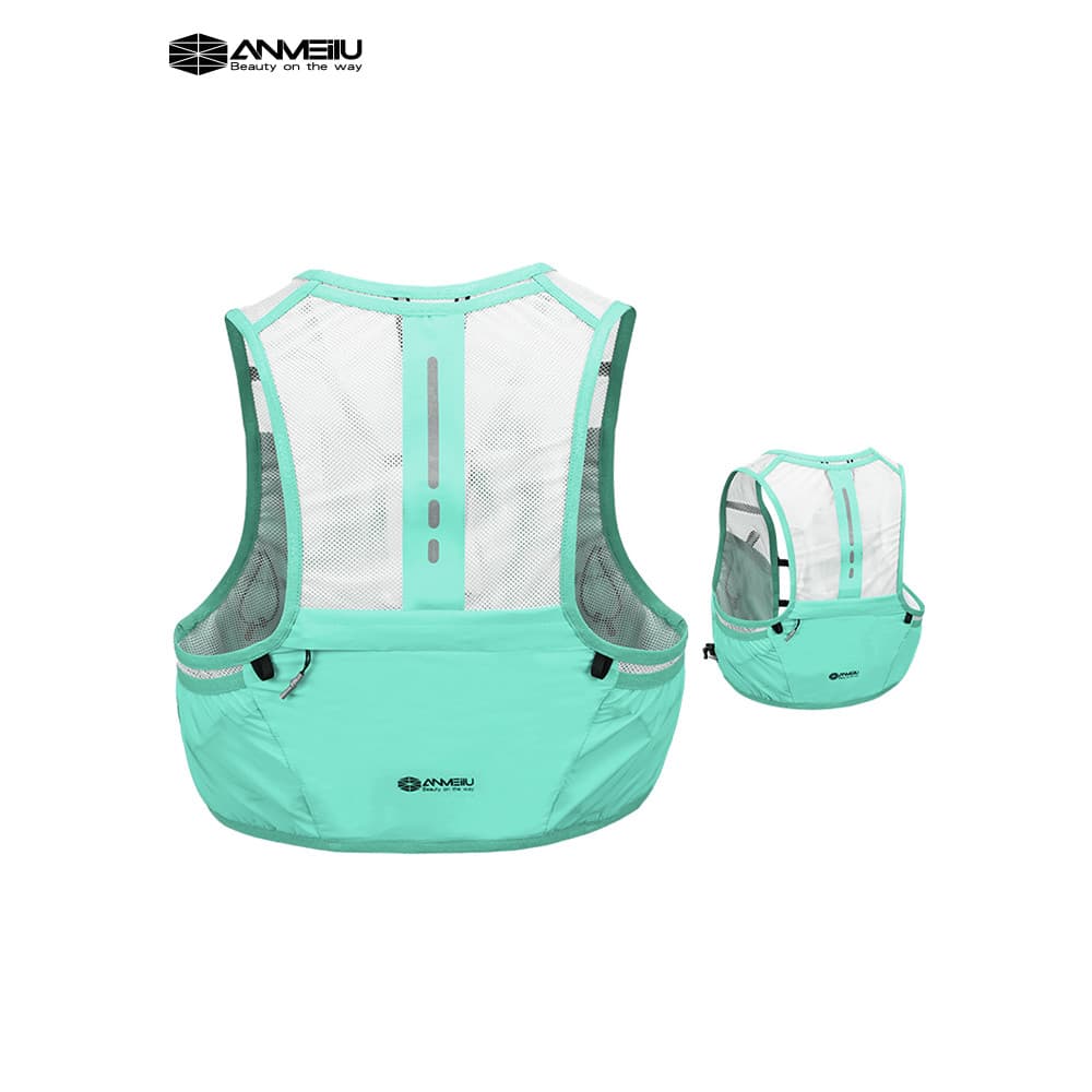 Anmei estrada Cross Country correndo mochila feminina correndo montanha mochila masculina 2.5L ao ar livre maratona cole