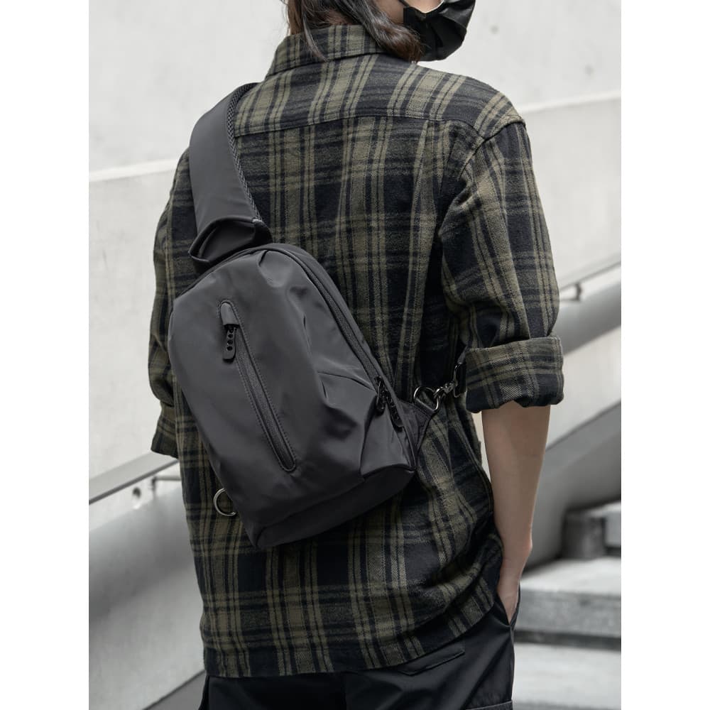 Moda saco de peito masculino simples funcional de um ombro saco do mensageiro Casual esportes pequena mochila moda leve