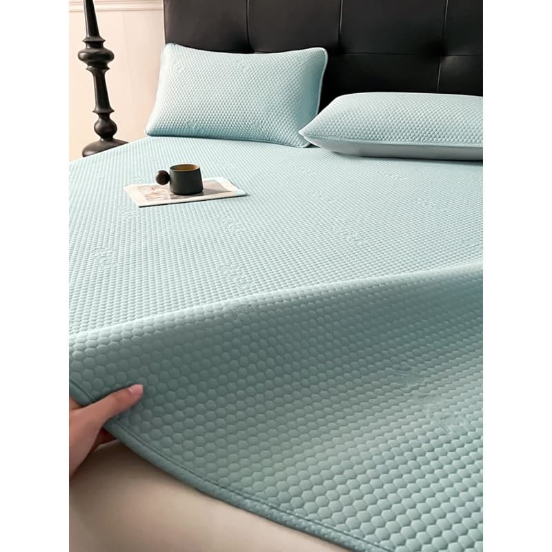 2025 novo estilo 3D frio Doudou canto redondo tapete de seda gelo classe A sensação legal dobrável lavável ar condiciona