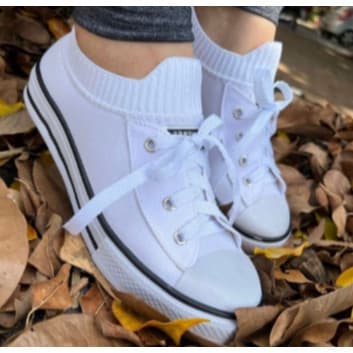 Tênis Star Meia Feminino Casual Lançamento Mega Promoção Slip On Estilo Casual