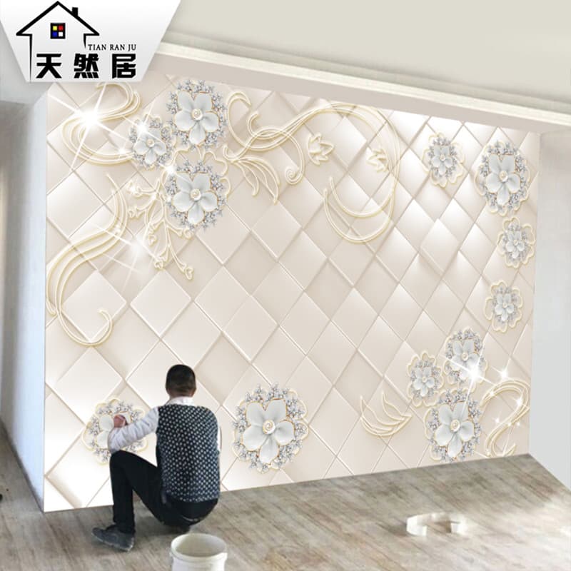 2026 novo estilo pano de parede 8D em relevo TV fundo papel de parede pano sala estar decoração Mural papel de parede