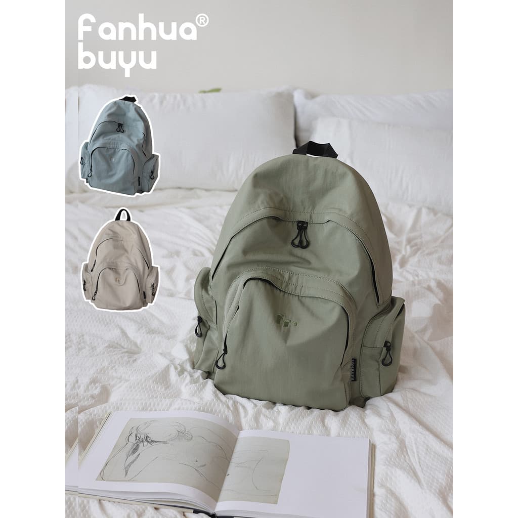 Fanhua silencioso Original grande capacidade classe mochila estudante do sexo feminino prático saco de computador saco d