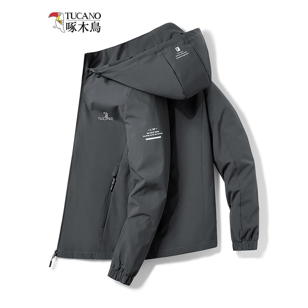 Woodpecker primavera outono jaqueta masculina capuz removível esportes Casual uniforme de beisebol masculino inverno for