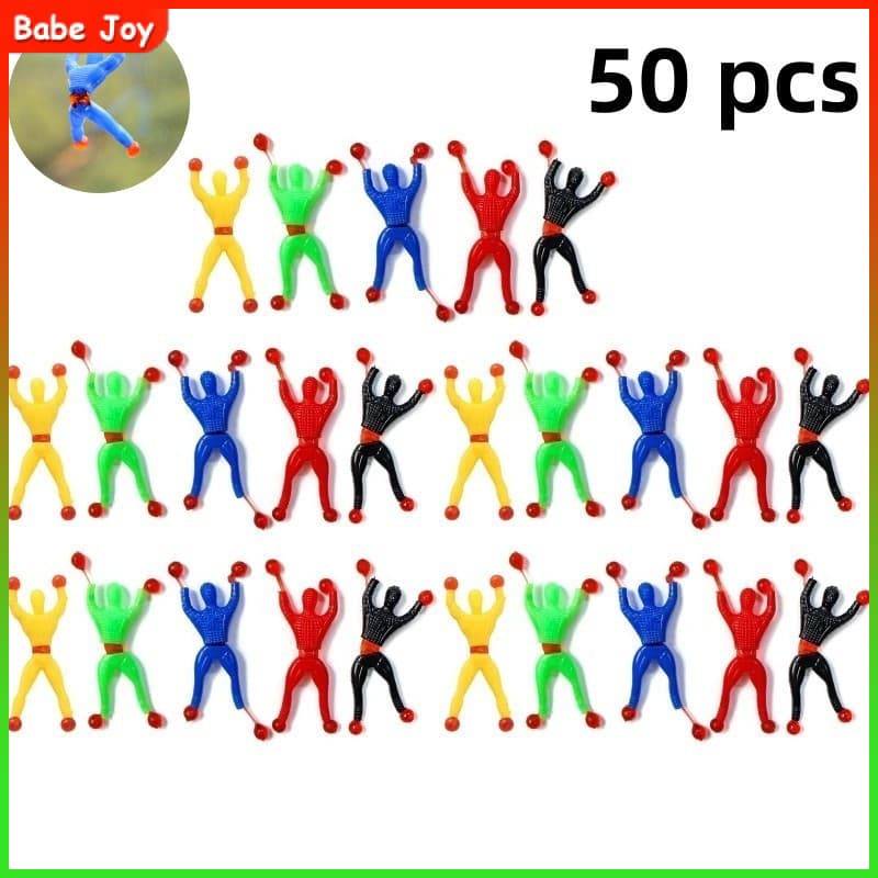 50 Brinquedos Divertidos do Homem-Aranha Adesivos para Escalar Paredes para Crianças