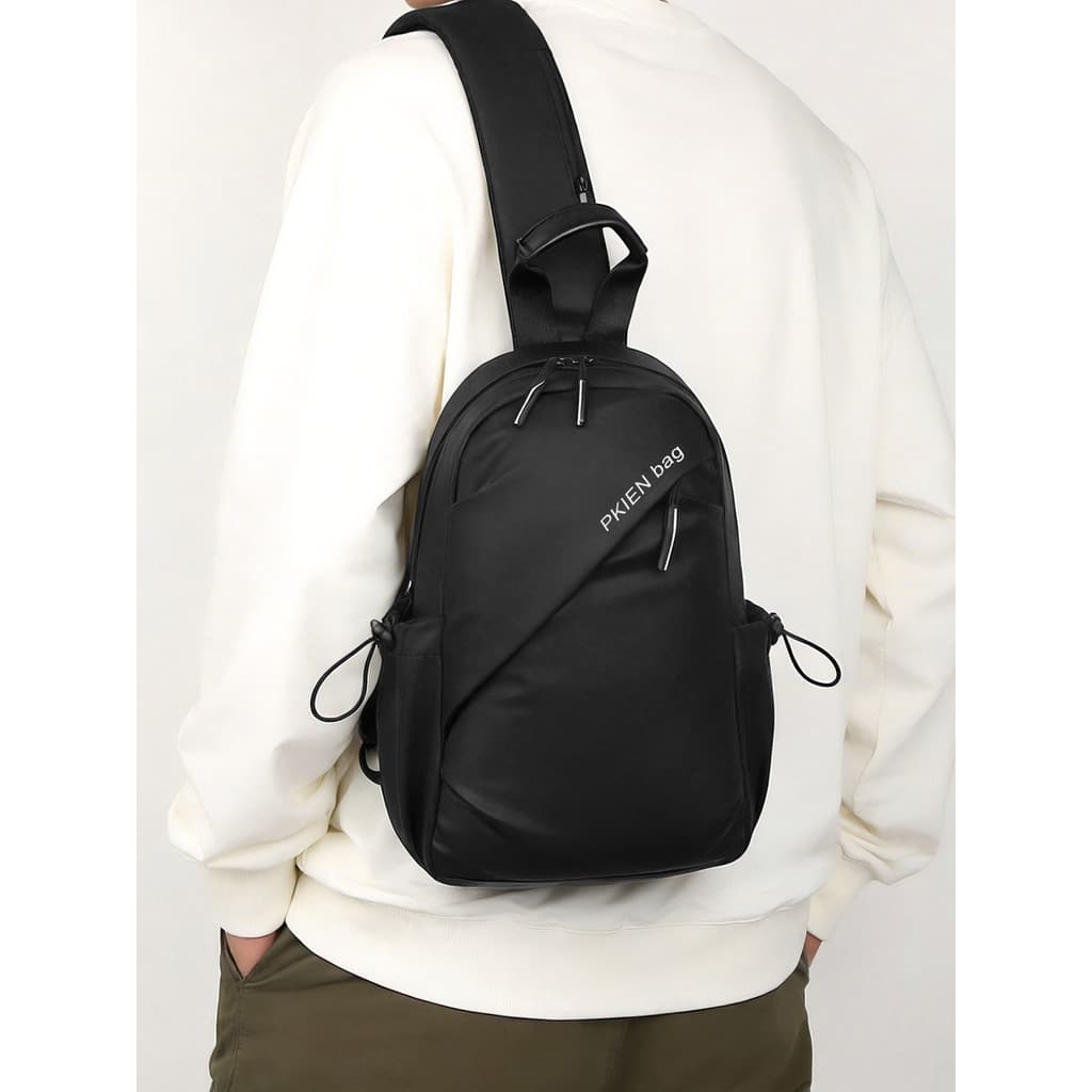Bolsa de peito esportiva masculina, à prova d'água, grande capacidade, um ombro, bolsa mensageiro, ciclismo ao ar livre,