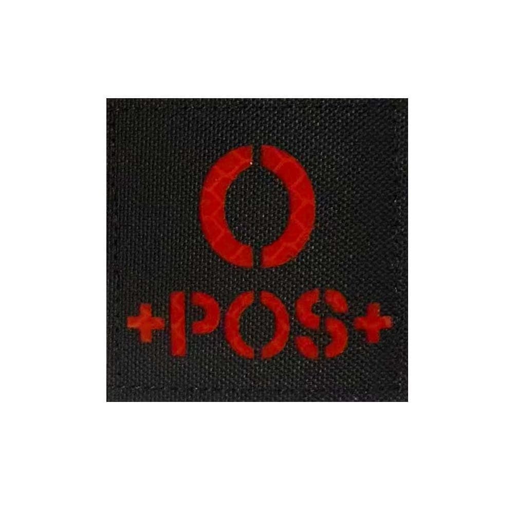 Tipo de sangue quadrado Velcro emblema reflexivo colete tático tipo sangue identificação emblema mochila ao ar livre ade