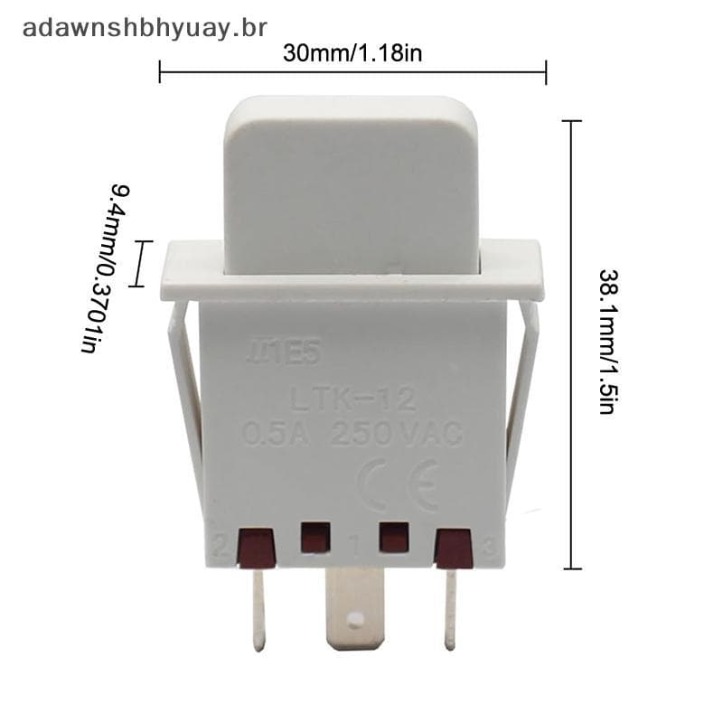 Adawnshubiuay Interruptor Normalmente Aberto Para Geladeira Anti-Tombamento De Três Pinos BR