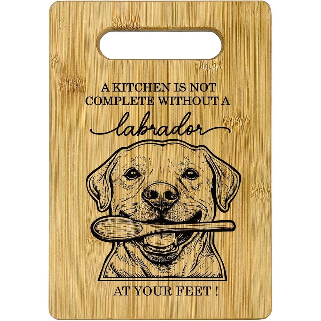 Tábuas de Corte Labrador para Cozinha, Presentes para Amantes de Labrador Retriever, Tábua de Corte de Bambu com Tema de