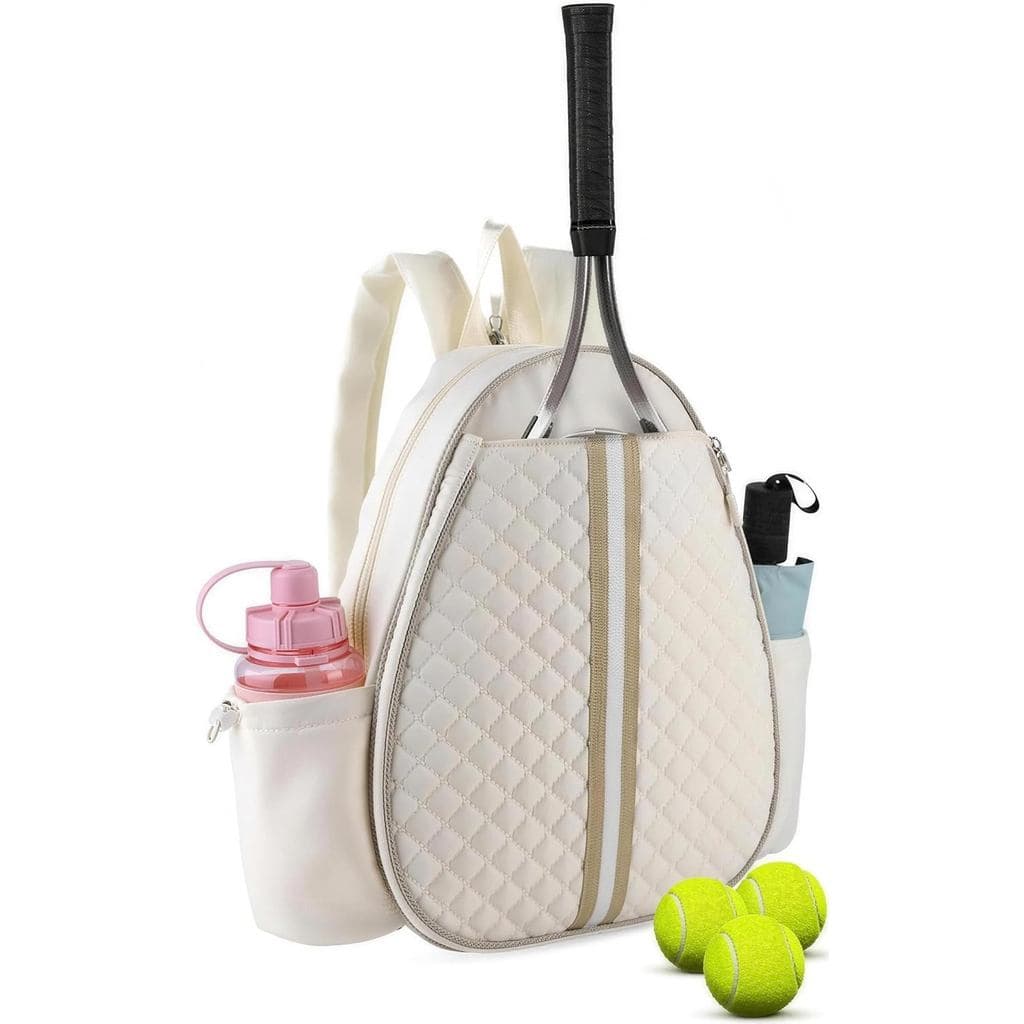 Bolsa para Raquete de Tênis, Bolsas de Tênis para Mulheres, Mochila Transversal Acolchoada com Gancho, Capa Impermeável