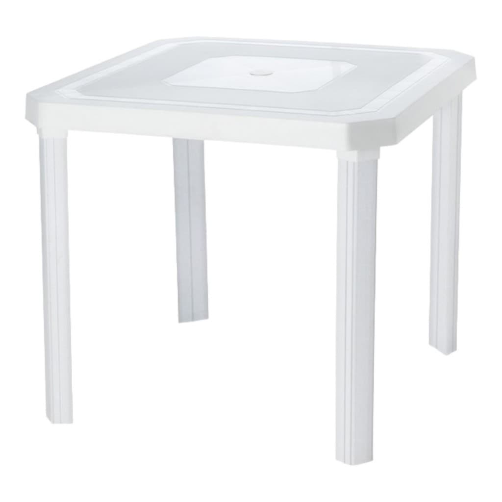 Mesa Quadrada Desmontável Plástico Resistente 80cm Injeplastec