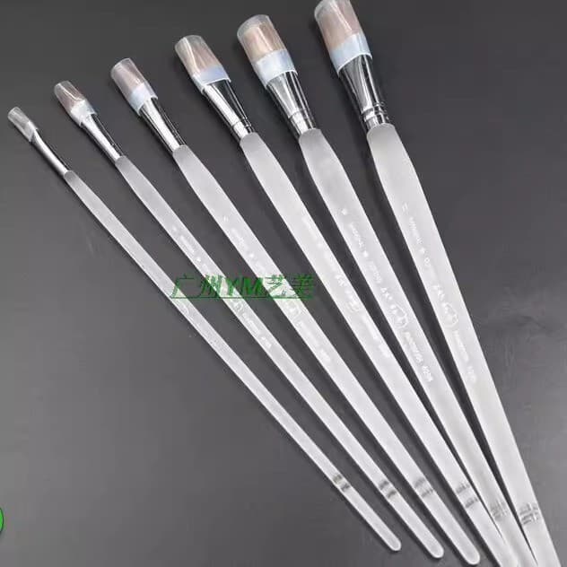 Shi's Picasso Water Chalk 6298 Haste fosca Pincel aquarela Niu Ear Lã mista Pincel de pintura a óleo Pincel acrílico