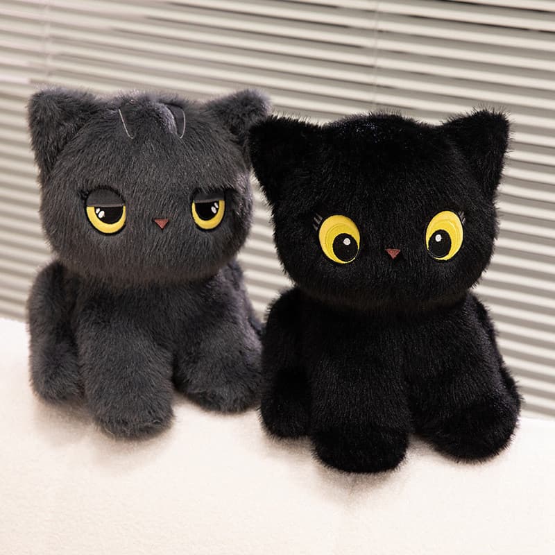 Gato sentado boneca boneca brinquedo de pelúcia crianças dormindo decoração para casa sofá almofada cama travesseiro men