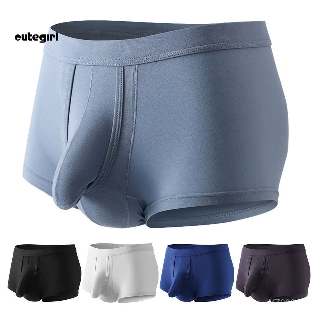 CMN - Cueca Masculina com Design de Tromba de Elefante, Cintura Sólida, Alta Elasticidade, Macia, Respirável MVWC