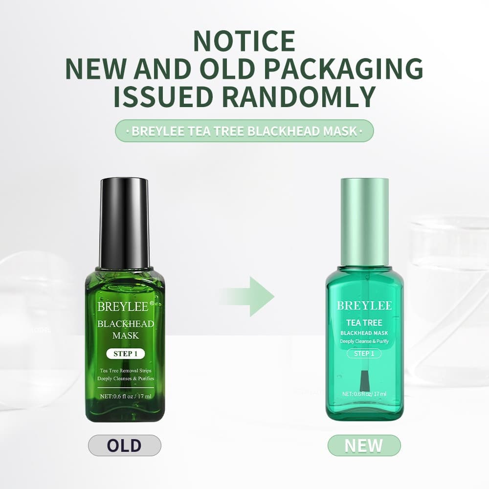 Máscara Removedora de Cravos BRYELEE Tea Tree, Passo 1, Limpa e Purifica Profundamente, Remove Cravos e Combate Acne 17m