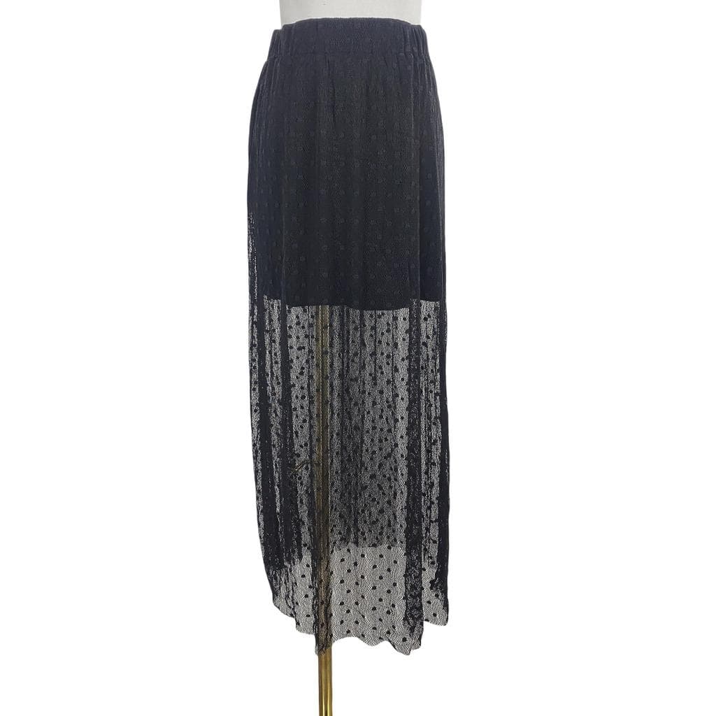 A1089 verão novo estilo roupas femininas Design sentido Polka Dot gaze saia cintura elástica temperamento mais magro olh