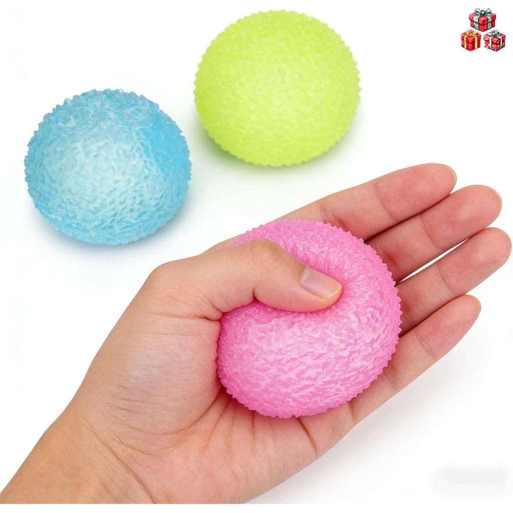 Conjunto De Bola De Pressão Macia De Maltese De Cristal De 4 Cm Soft Descompressão Squeeze Ball Stress Aliviar Boost Ent