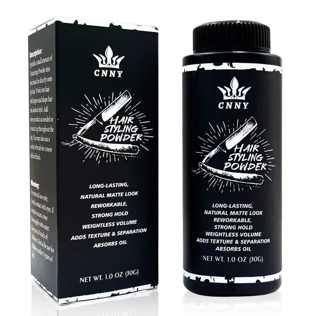 Pó Modelador de Cabelo Matte CNNY para Homens, Pó Volumizador de Fixação Forte para Cabelos Curtos a Médios, Textura Ins