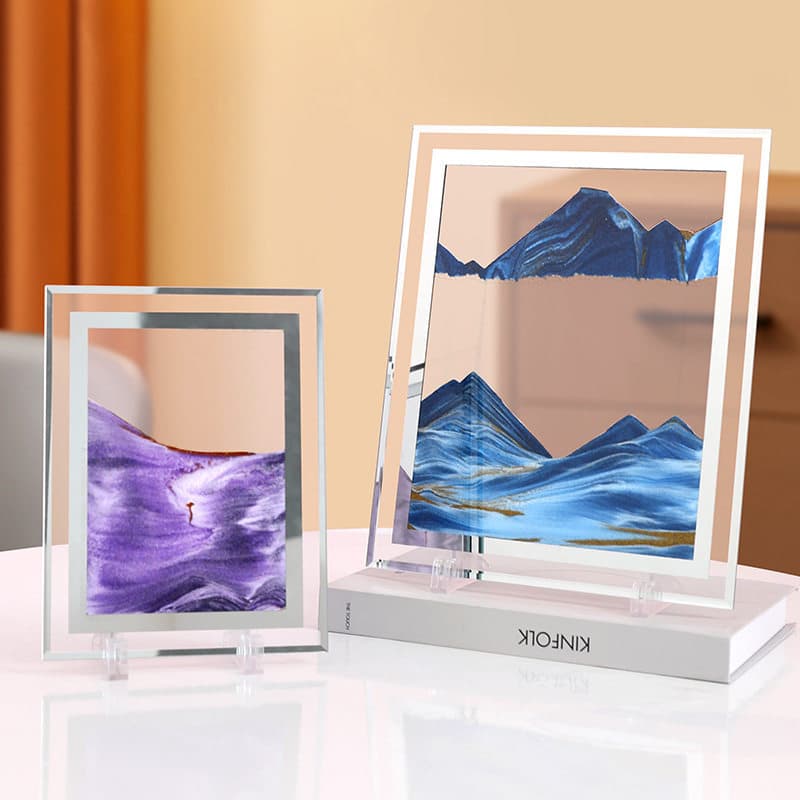 Criativo Glitter pintura líquido ampulheta ornamentos descompressão cura artigos de escritório decorações de mesa presen