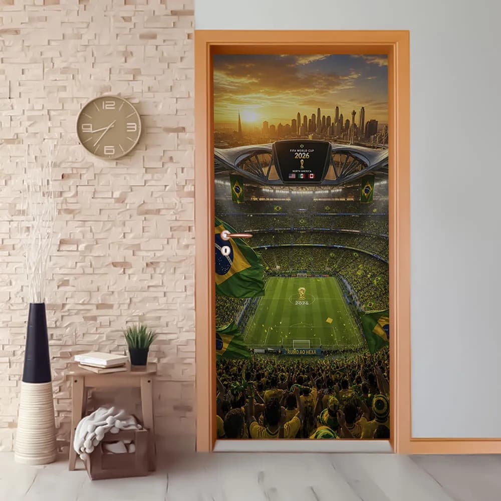 Capa De Porta Campo De Futebol Copa 2026 Hexa
