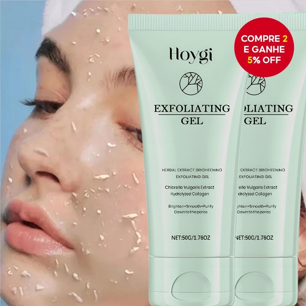 1/2unidades Gel Esfoliante Iluminador Remove Cravos Limpeza e Reparação da Pele - 50g