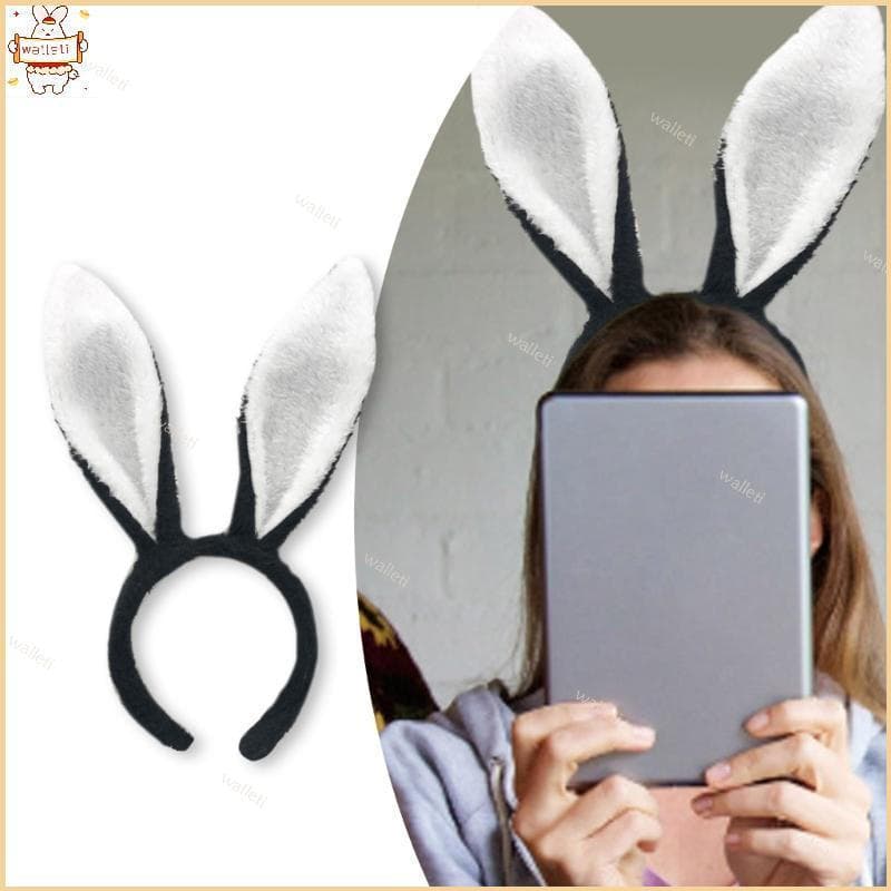 Coelhos Orelha Bandana Cosplay Traje Peludo Pelúcia Hairhoop Festa Headpiece Headwear Animação H