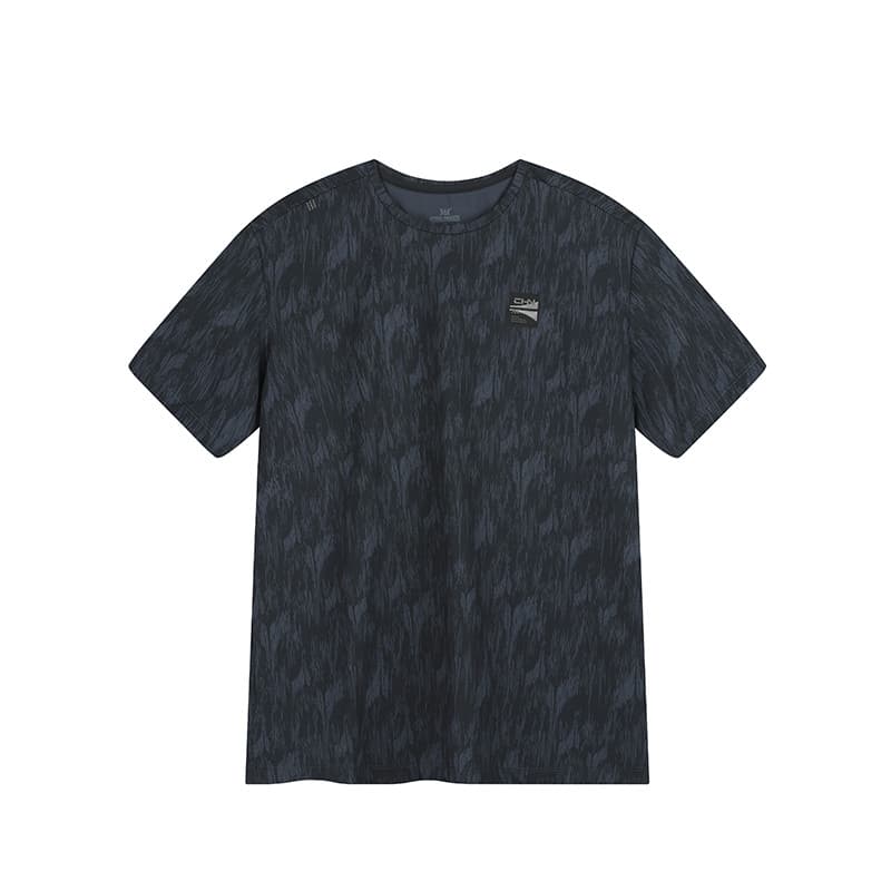 361°Camiseta esportiva masculina 2026 verão novo estilo Regular confortável topo em torno do pescoço curto camiseta