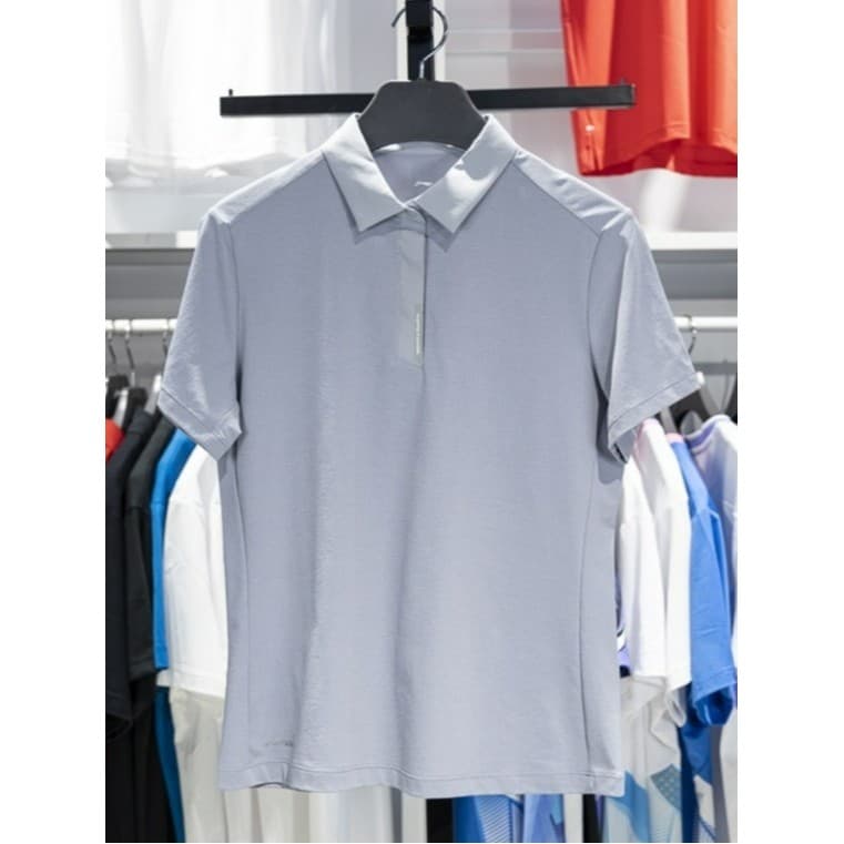 Li Ning 2024 Spring Group Buy Series Senhoras Business Lapela Camisa POLO de manga curta de secagem rápida APLU200 - Pro