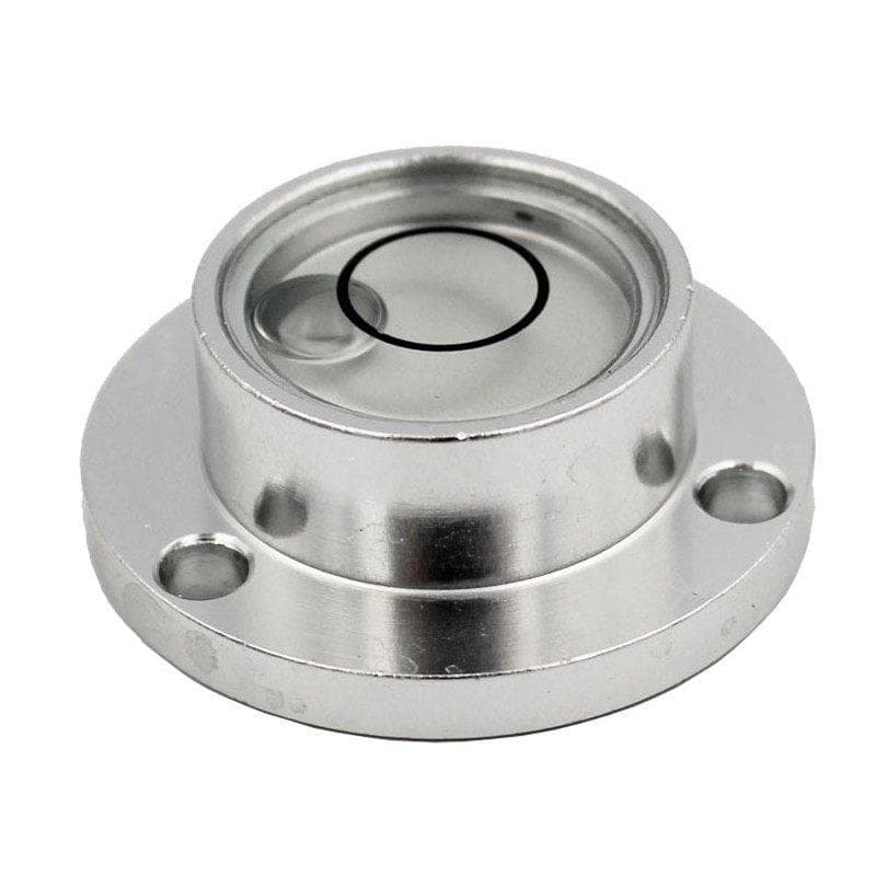 Ventilador pequeno nível de olho de touro, nível de bolha de alta precisão, Metal redondo, nível Universal, Mini contas