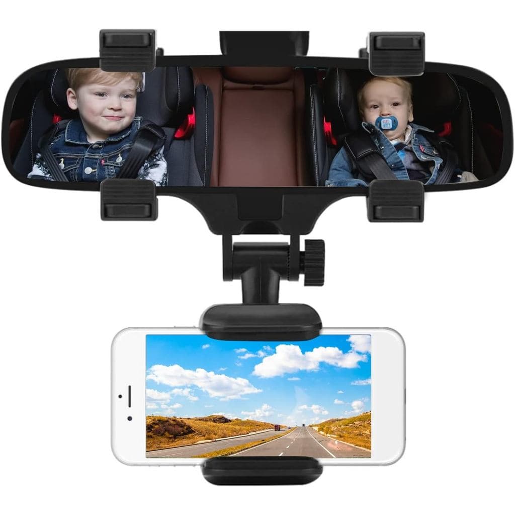 Suporte Para Celular Espelho Retrovisor Universal Carro Qualquer Espelho Vertical e Horizontal