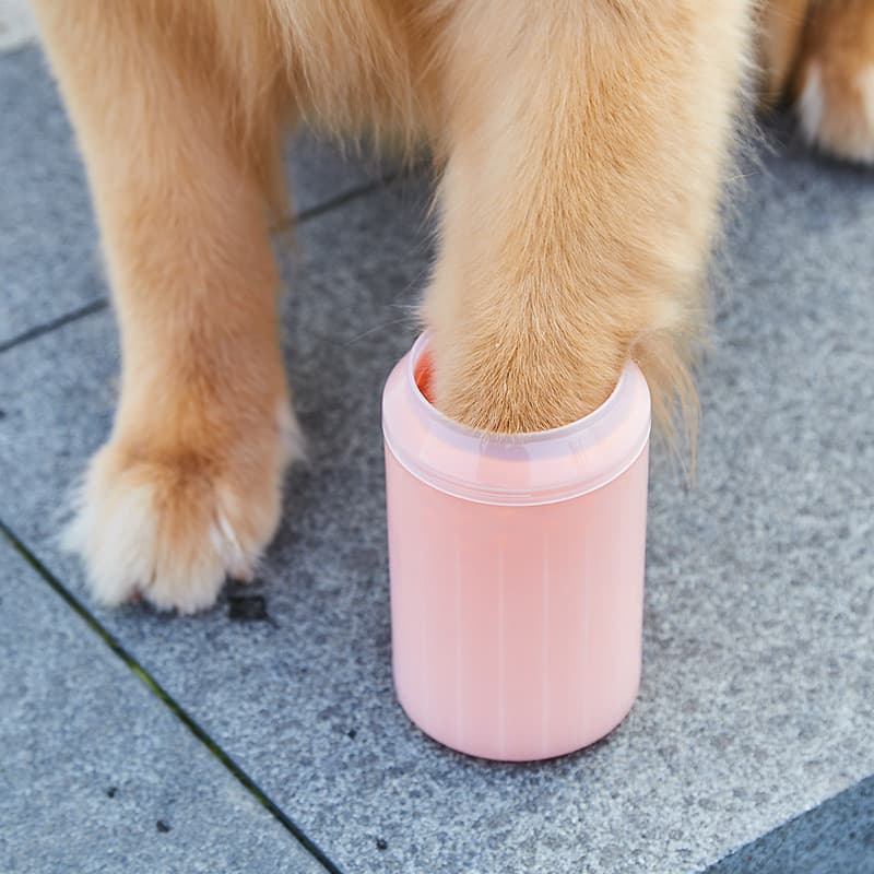 Cão entrando porta pé de borracha Pet pé lavagem copo lavagem pata pé lavagem copo gato Corgi Golden Retriever pequeno c