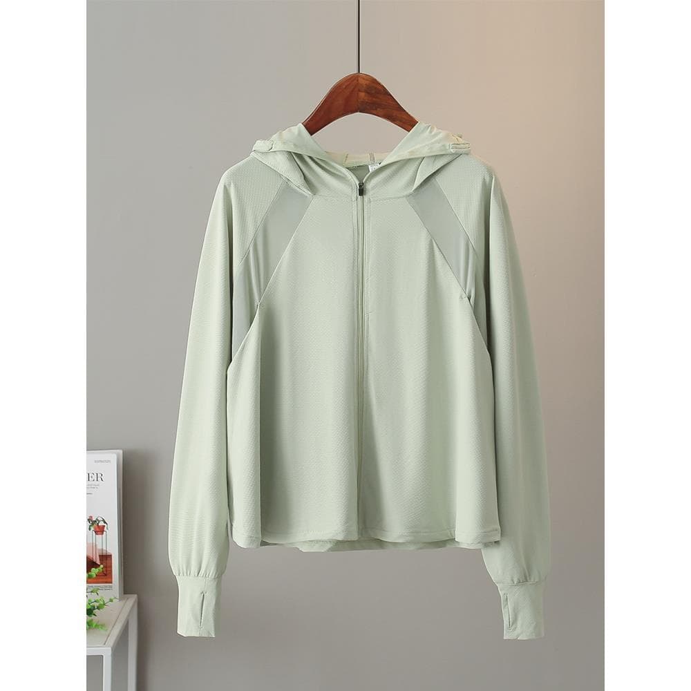 Gordura mm mais gordura plus Size gelo seda protetor solar roupas femininas 2024 novo estilo fino verão 100kg proteção u