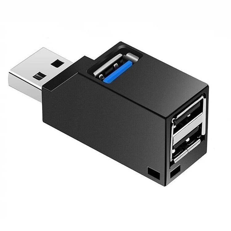 Mini Hub Usb 3.0 3 Portas 1 Usb 3.0 Usb 2.0 Laptop/Notebook PRETO