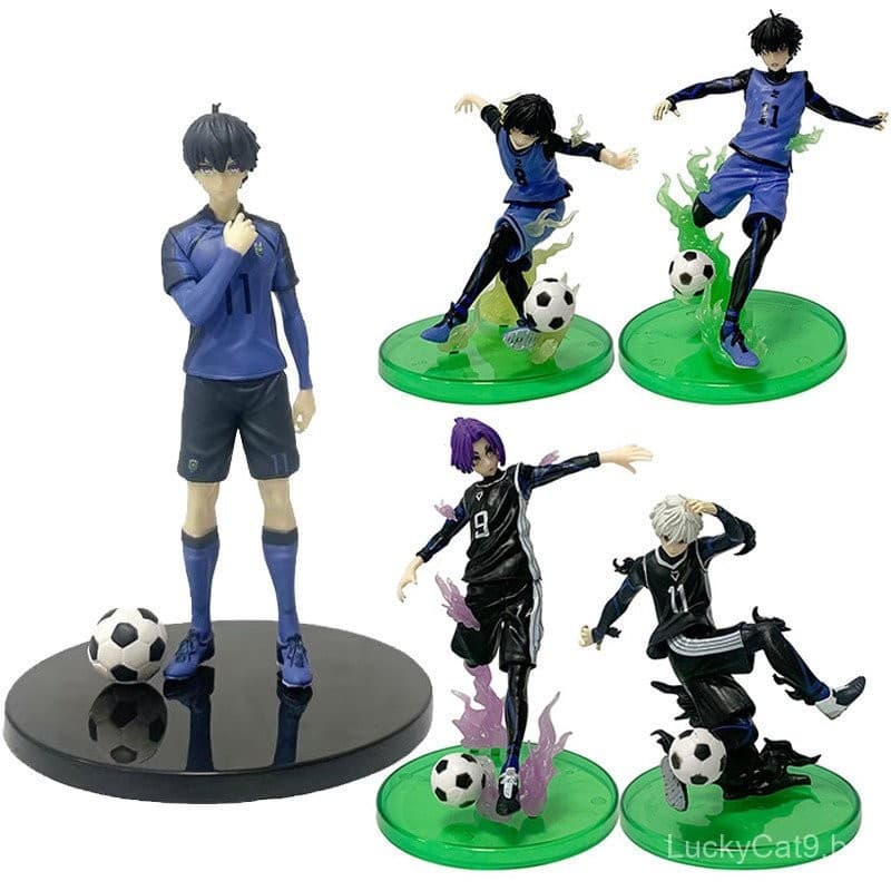 Figura De Ação BLUE LOCK Isagi Yoichi Nagi Seishiro Ornamento De Modelo De Menino De Futebol De 17 cm