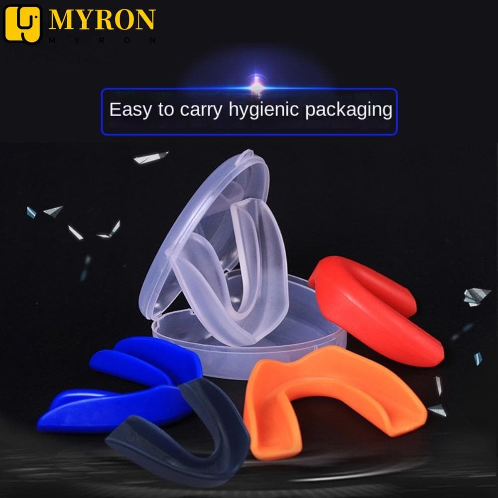 MYRON1 Proteção De Dentes Para Adultos , Protetor Bucal Profissional De 5 Cores , Cinta De Dente De Futebol EVA Crianças