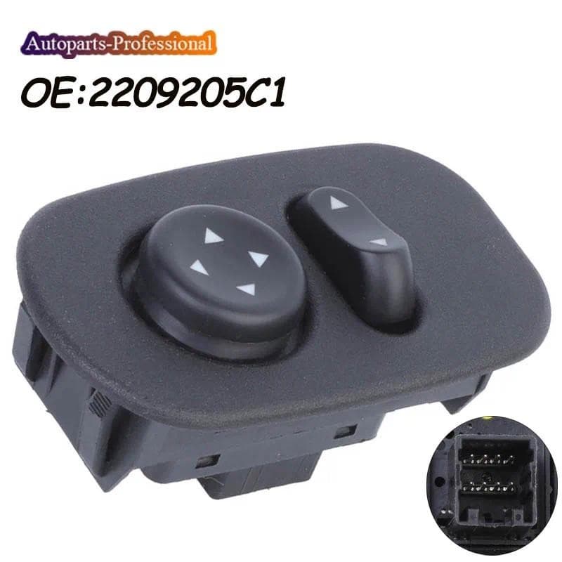 Carro Auto Acessório Espelho Traseiro Lateral Ajustar Botão Interruptor 2209205C1 901-5126 4084847C1 C1 2505204C1 Para P
